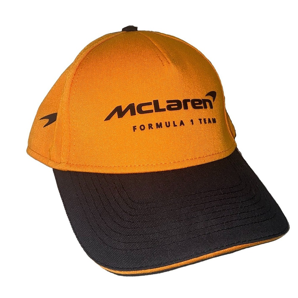 McLaren F1 Racing Formula 1 Team Papaya Cap Hat Halo Logo SnapBack Jack Daniel's
